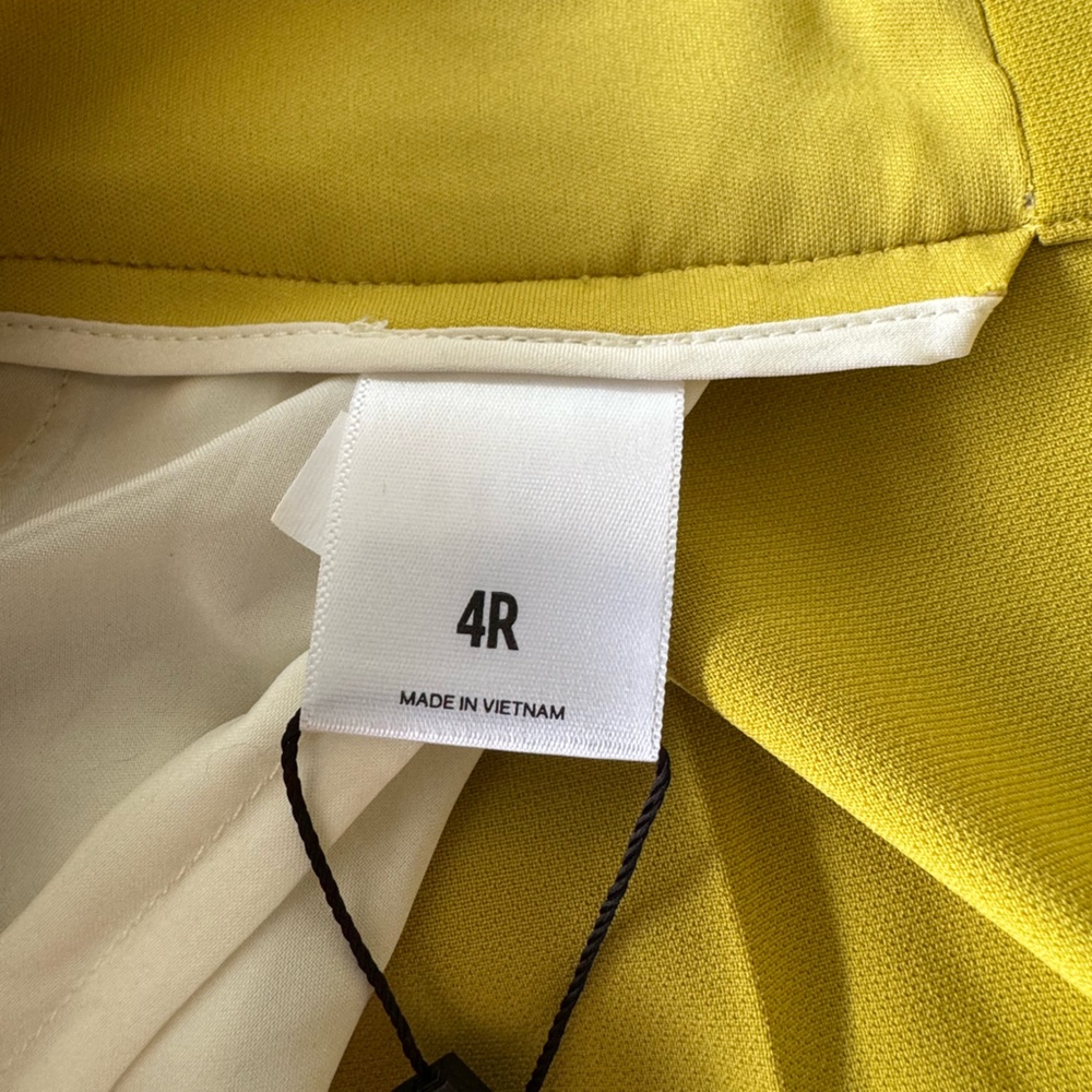 Express ankle super high rise pants Stylish chinos bright hue Size 4 small new - Picture 11 of 13